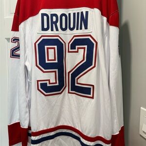 Montreal Canadians #92 Drouin Fanatics Red, White, and Blue NHL Jersey